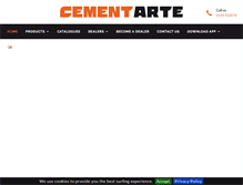 Tablet Screenshot of cementarte.com
